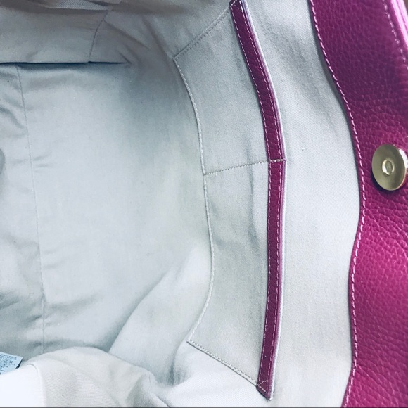 Versace Collection Pebble Wine Leather Tote - Picture 6 of 8